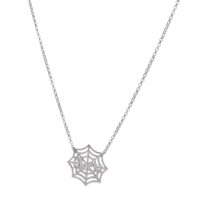Collar Nombre Telaraña en Plata 925