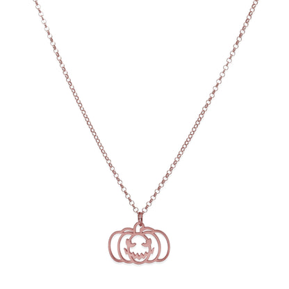 Collar Calabaza Dije Inicial en Plata 925