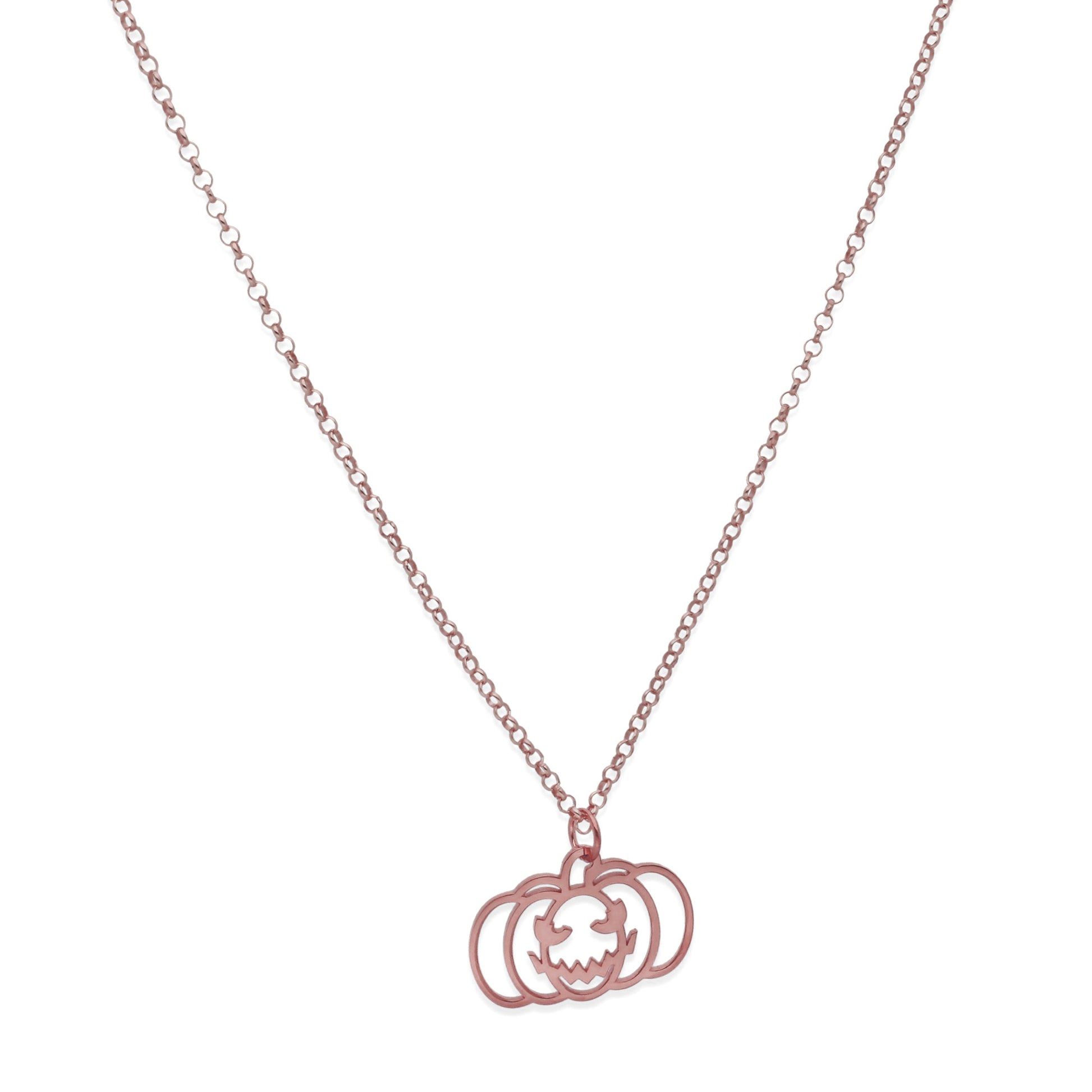 Collar Calabaza Dije Inicial en Plata 925