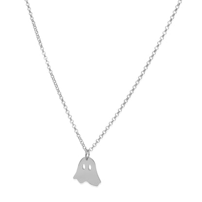 Collar Nombre Fantasma en Plata 925 Y Baño Oro 18k