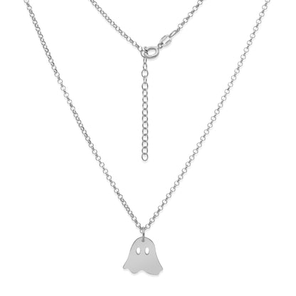 Collar Nombre Fantasma en Plata 925 Y Baño Oro 18k