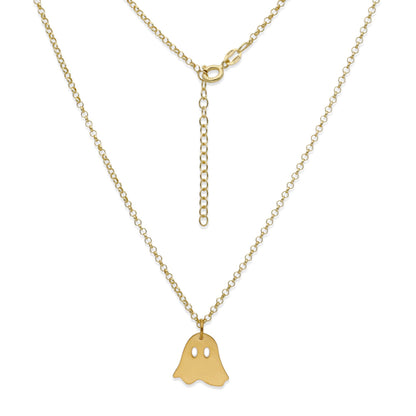 Collar Nombre Fantasma en Plata 925 Y Baño Oro 18k