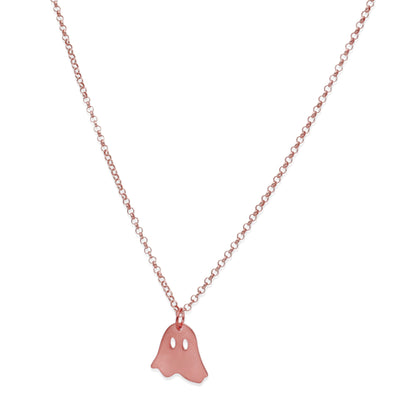 Collar Nombre Fantasma en Plata 925 Y Baño Oro 18k