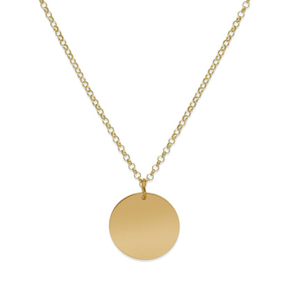 Collar Nombre Dije Calabaza en Plata 925 y Baño Oro 18k