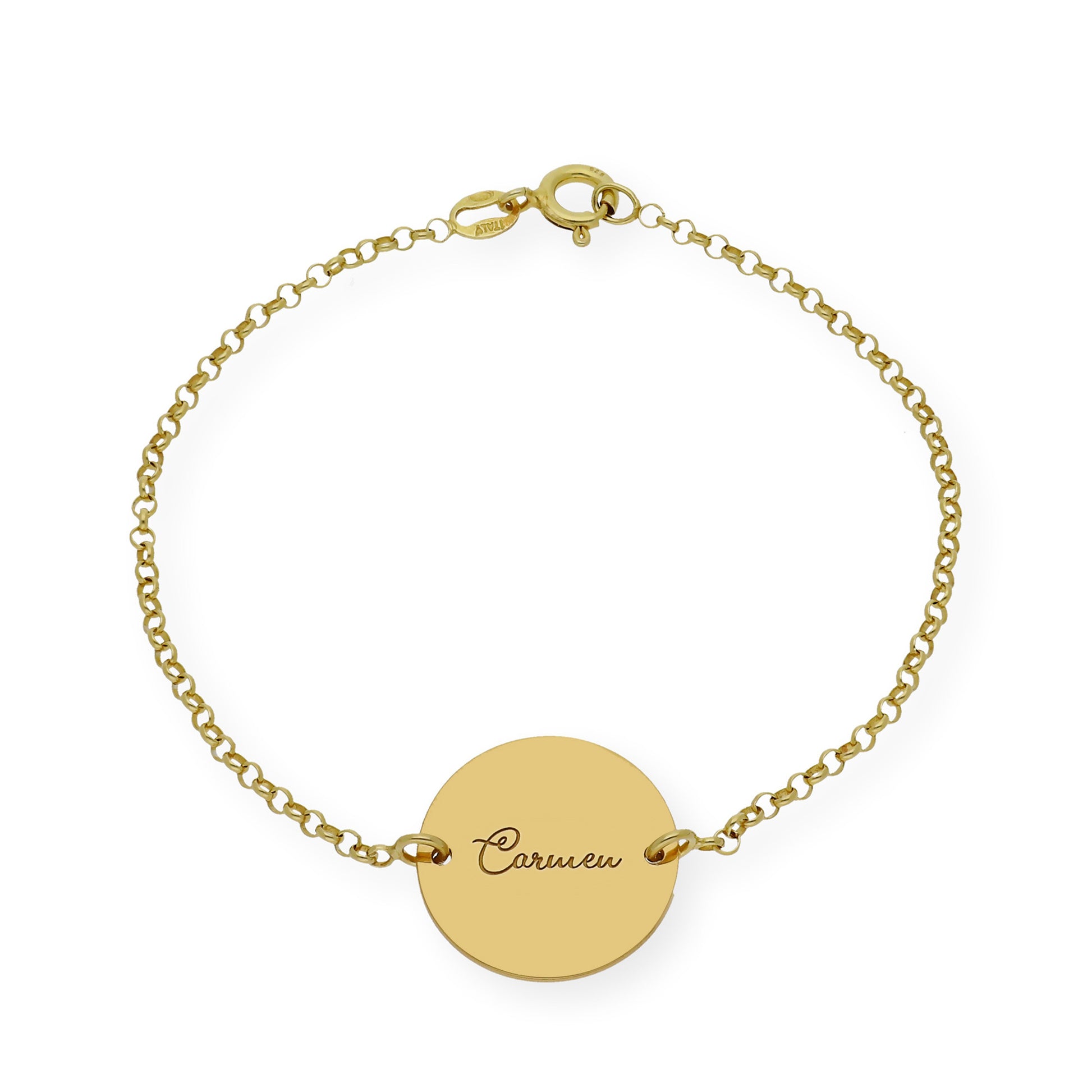 Pulsera Dije Nara Corazón con Nombres y fecha en Plata 925