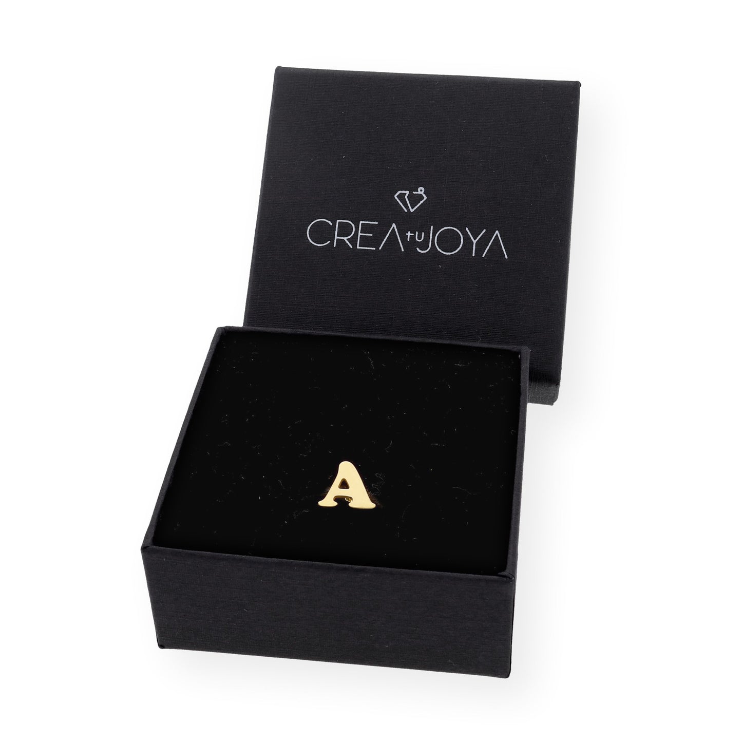 Pendiente Selene Inicial en Plata 925 y Baño Oro 18k