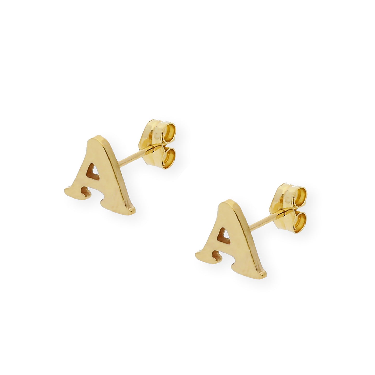 Pendiente Selene Inicial en Plata 925 y Baño Oro 18k