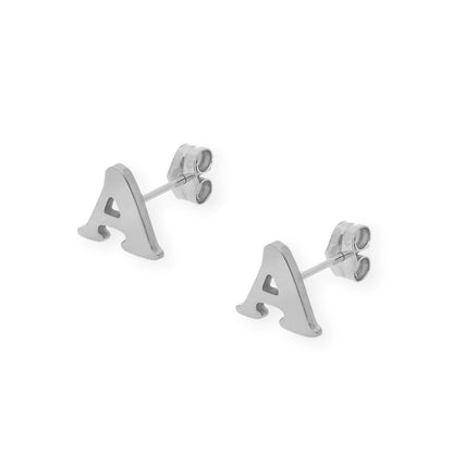 Pendiente Selene Inicial en Plata 925 y Baño Oro 18k