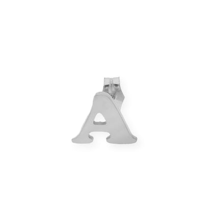 Pendiente Selene Inicial en Plata 925 y Baño Oro rosa 18k