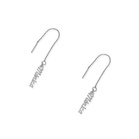 Pendientes Hera colgantes Nombre en Plata 925