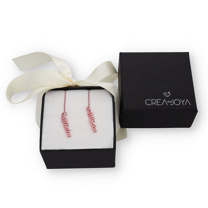 Pendientes Hera colgantes Nombre en Plata 925