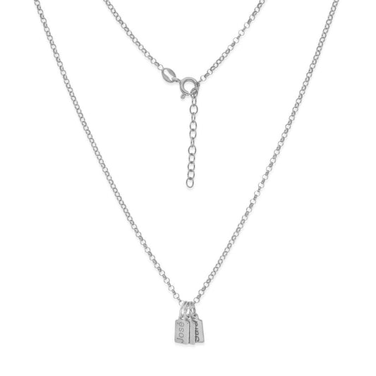 Collar Vesta nombres en Plata 925