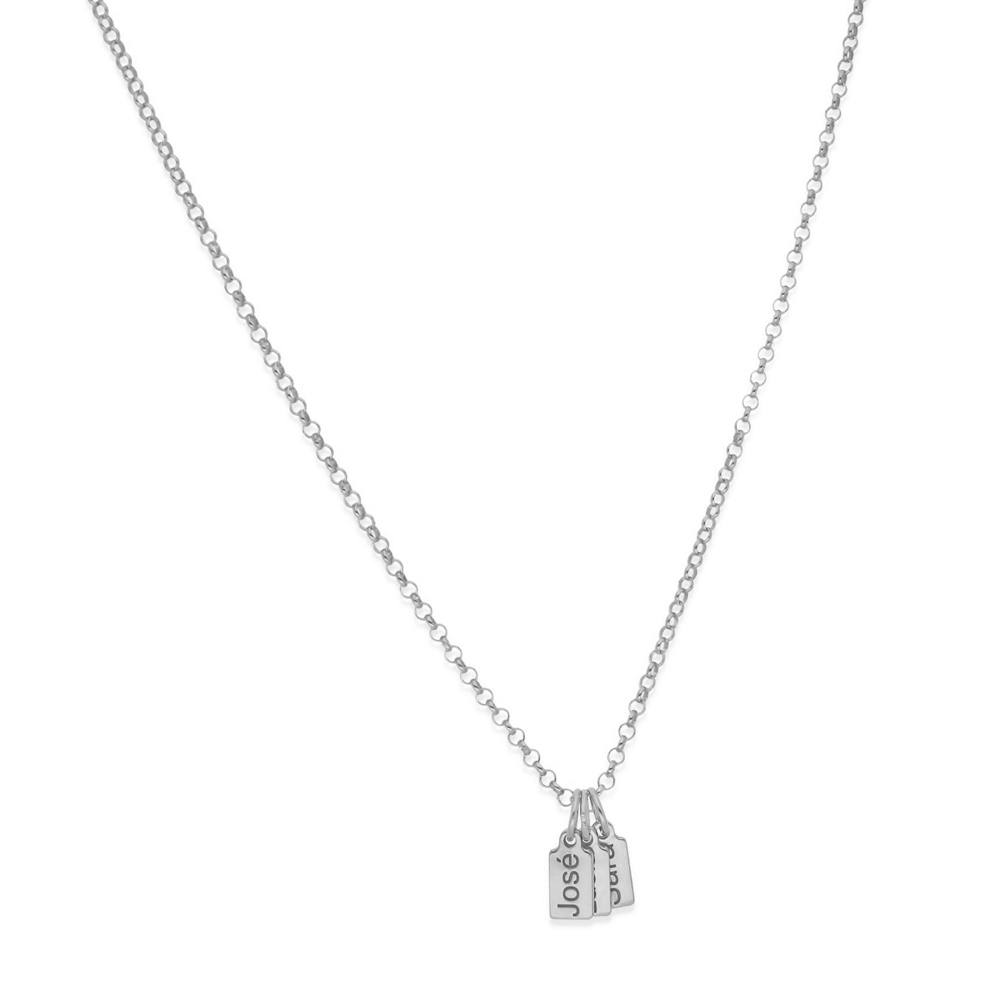 Collar Vesta nombres en Plata 925