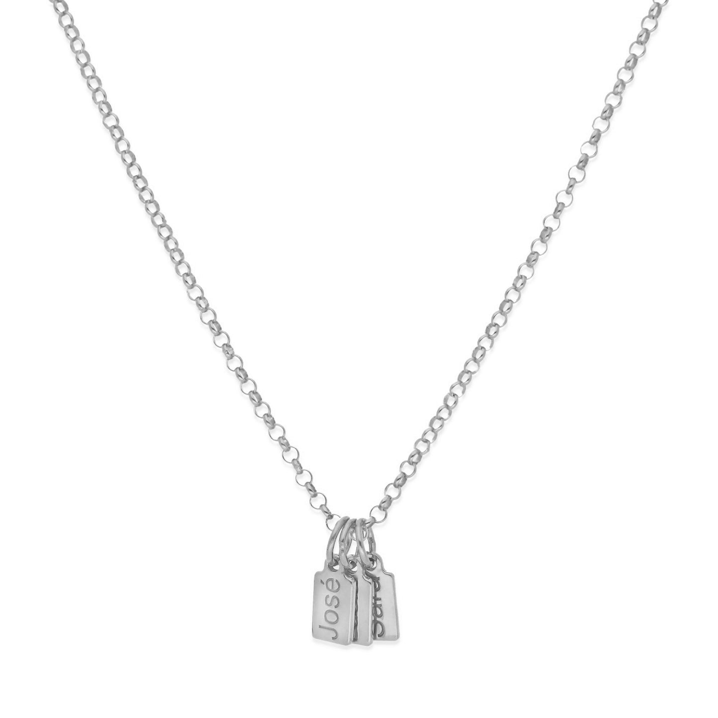 Collar Vesta nombres en Plata 925
