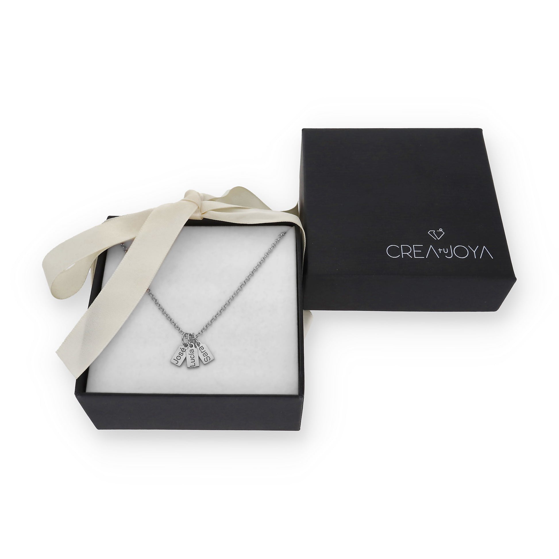 Collar Vesta nombres en Plata 925
