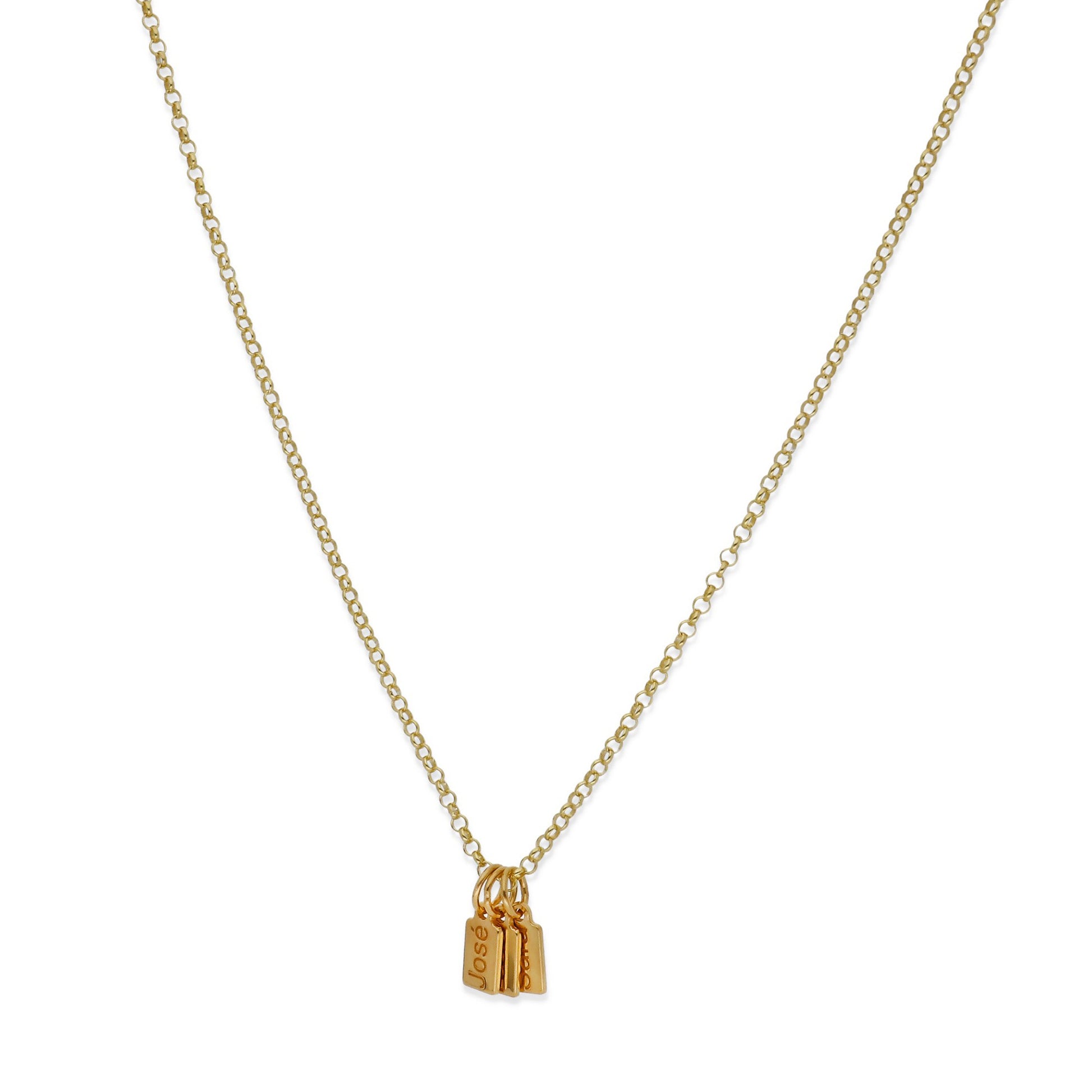 Collar Vesta nombres en Plata 925