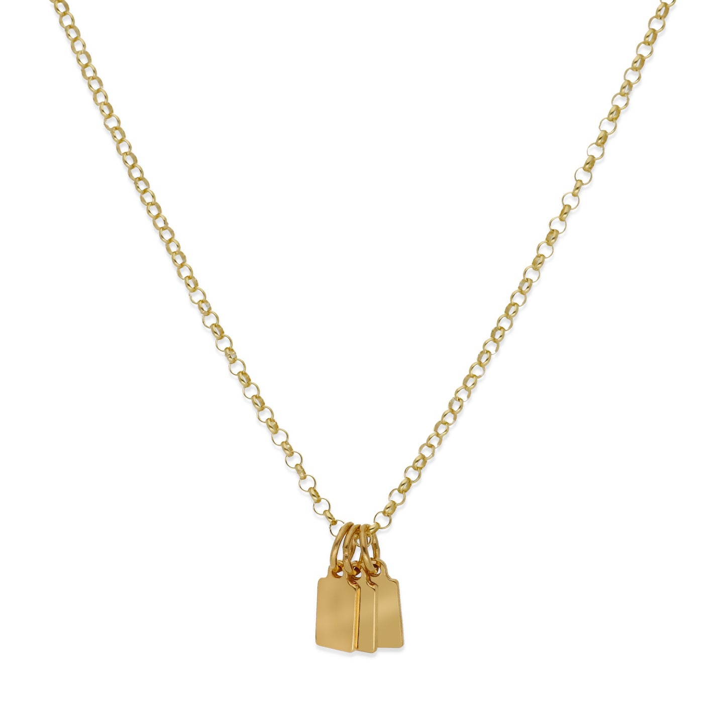 Collar Vesta nombres en Plata 925 y Baño Oro rosa 18k