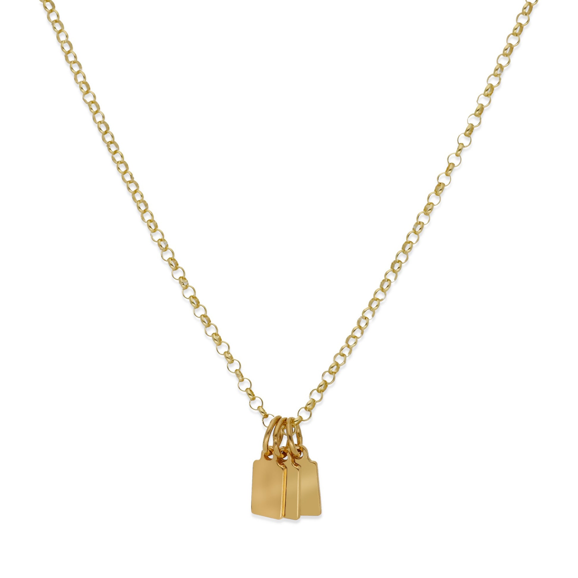 Collar Vesta nombres en Plata 925 y Baño Oro rosa 18k