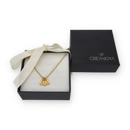 Collar Vesta nombres en Plata 925 y Baño Oro rosa 18k