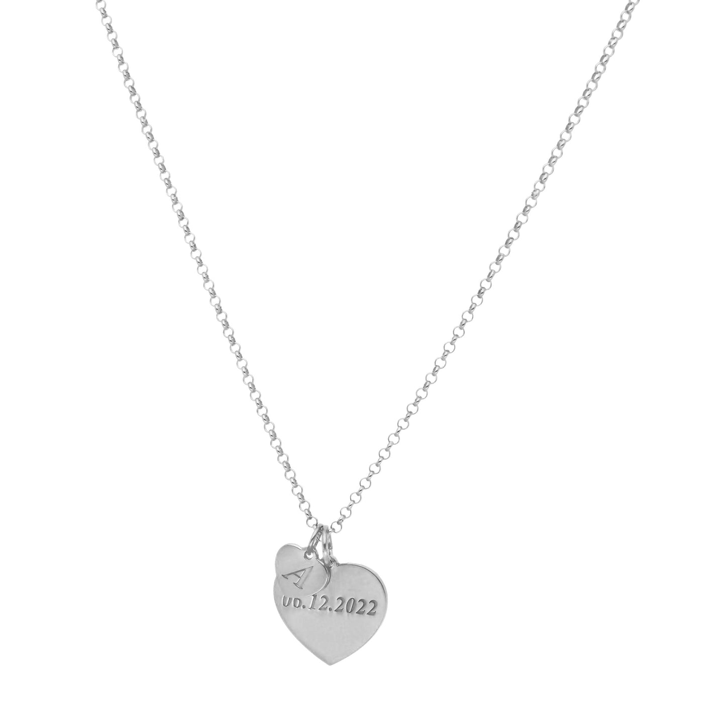 Collar Eternity 2 Corazones en Plata 925