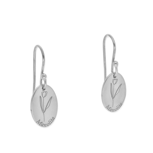 Pendientes Asha Nombre en Plata 925