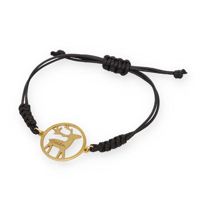 Pulsera Reno Macramé en Plata de Ley 925 y Baño Oro 18k
