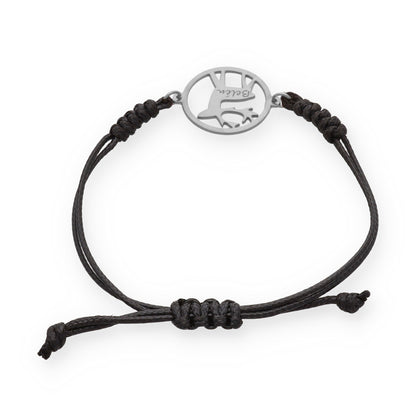 Pulsera Reno Macramé en Plata de Ley 925 y Baño Oro rosa 18k