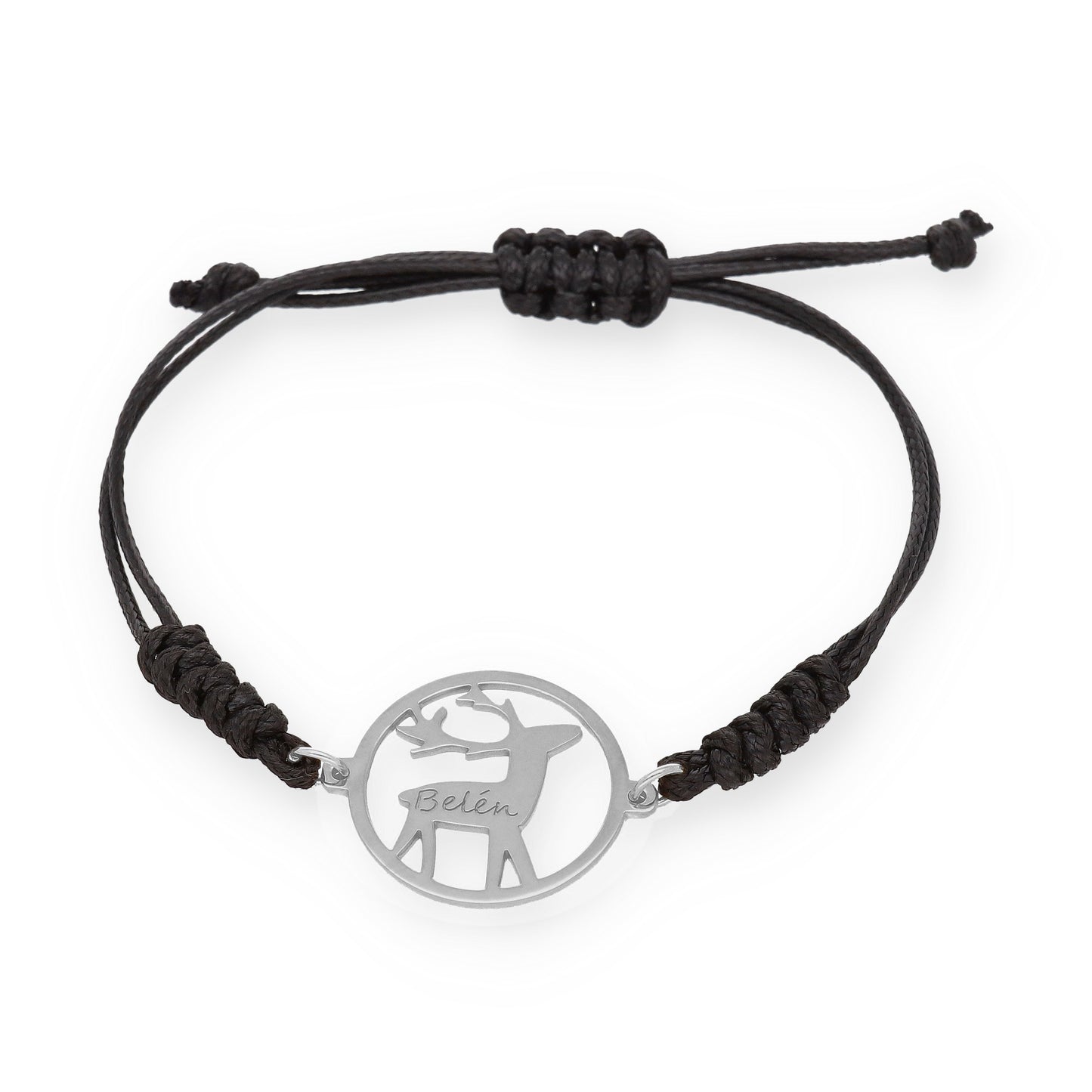 Pulsera Reno Macramé en Plata de Ley 925 y Baño Oro rosa 18k