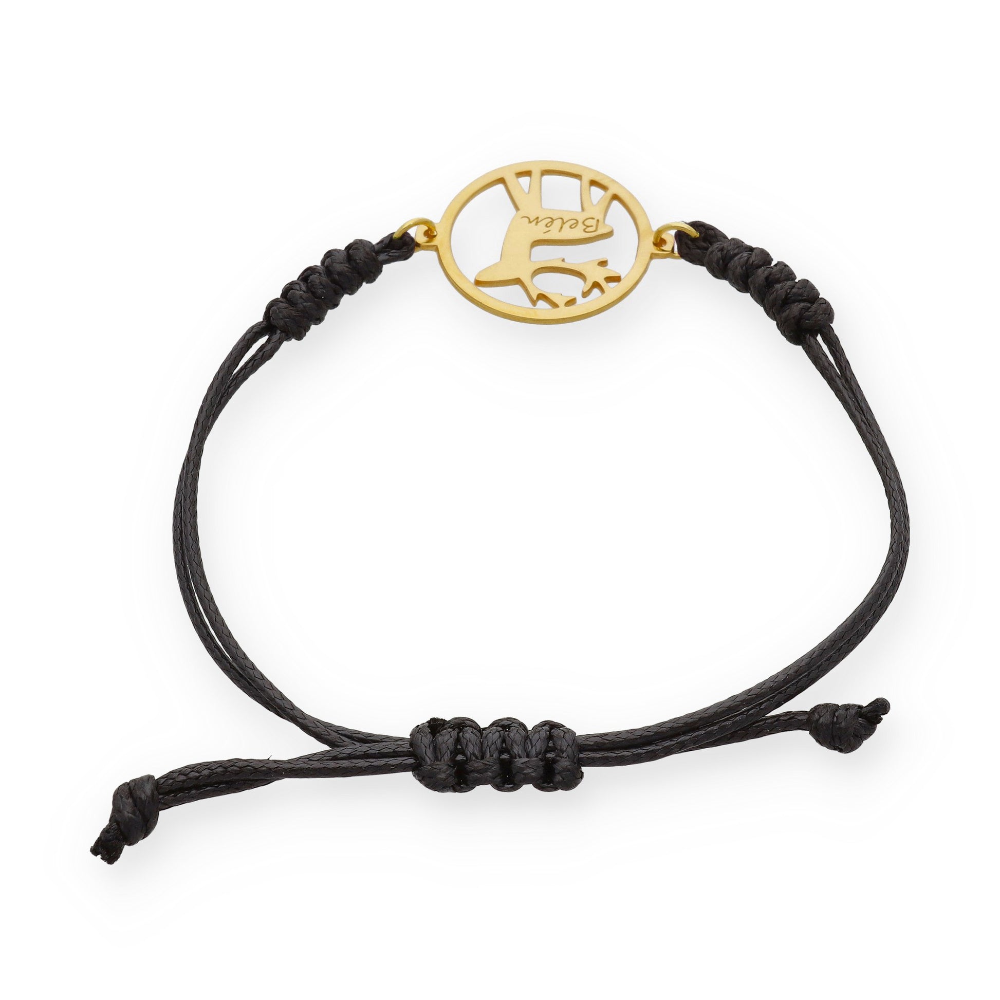 Pulsera Reno Macramé en Plata de Ley 925 y Baño Oro rosa 18k