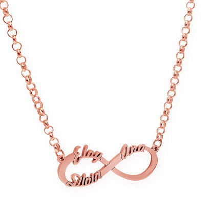 Colgante Infinito con Nombres de Plata 925