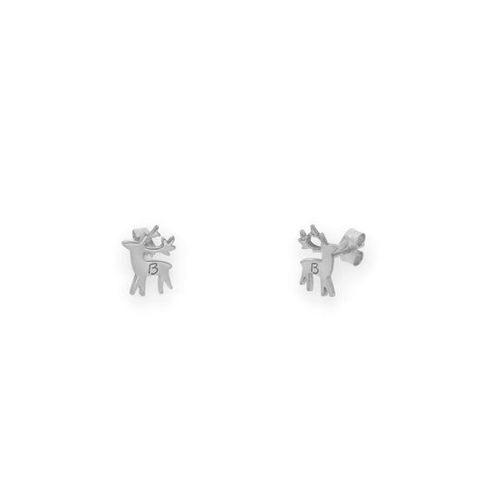 Pendientes Reno Inicial en Plata de Ley 925