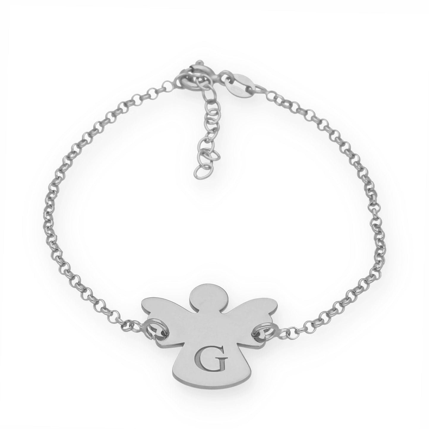 Pulsera Ángel Inicial en Plata de Ley 925
