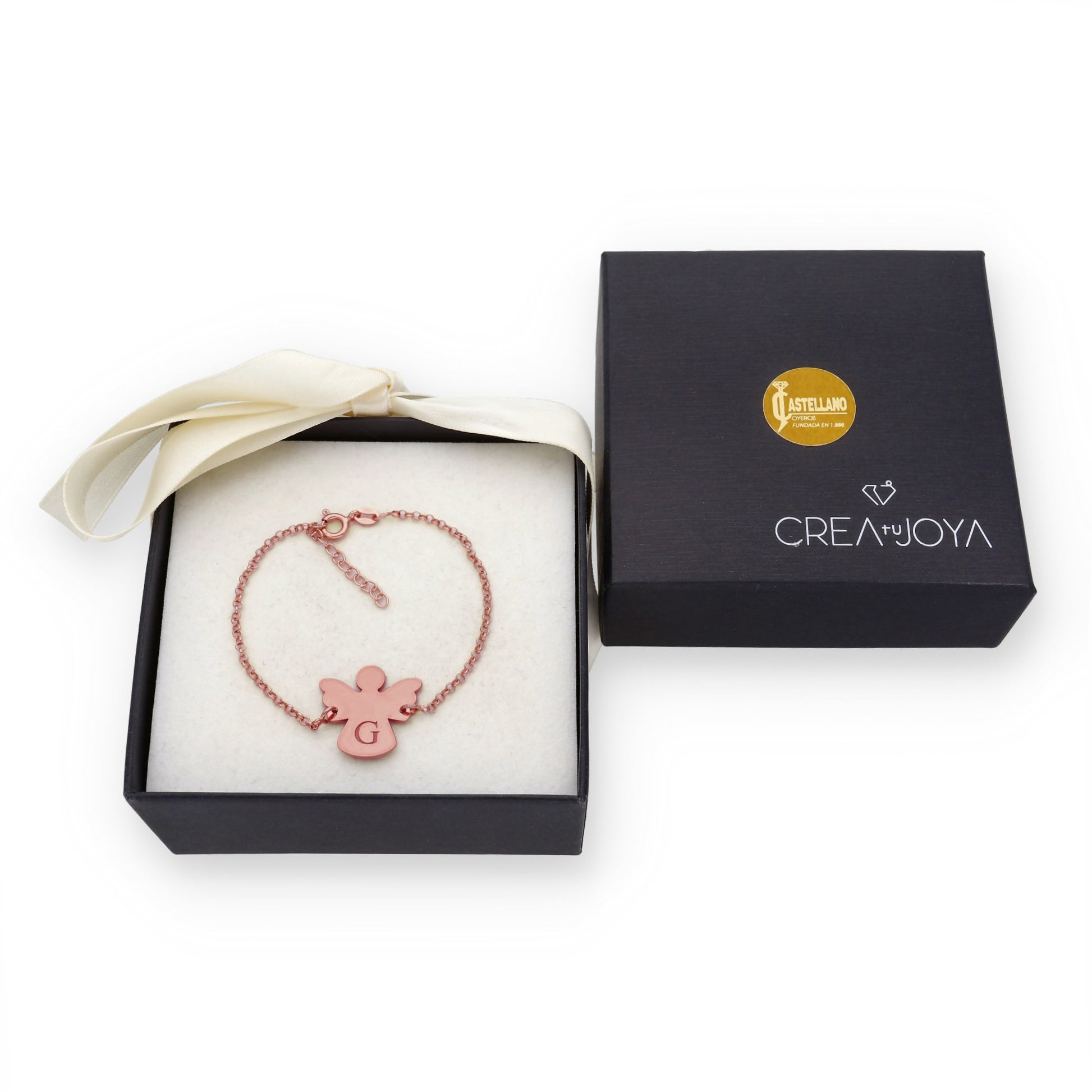 Pulsera Ángel Inicial en Plata de Ley 925
