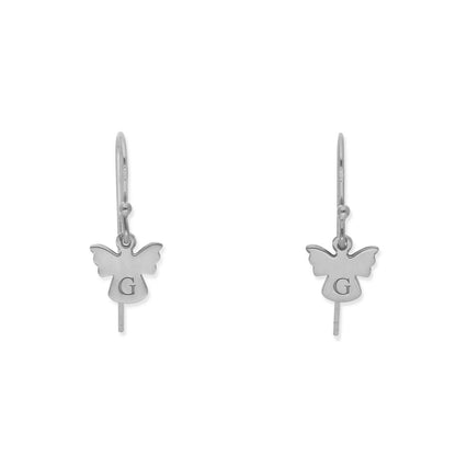 Pendiente Ángel en Plata de Ley 925 y Baño Oro 18k