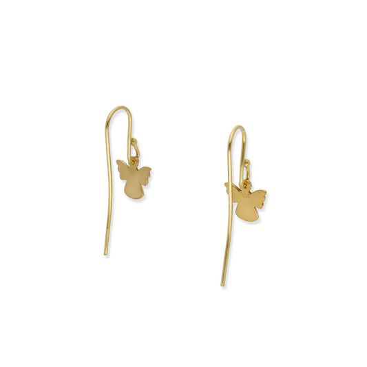 Pendiente Ángel en Plata de Ley 925 y Baño Oro 18k