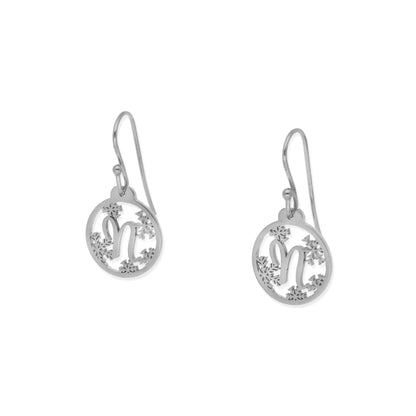 Pendientes Bola de Navidad en Plata 925 Inicial Personalizable