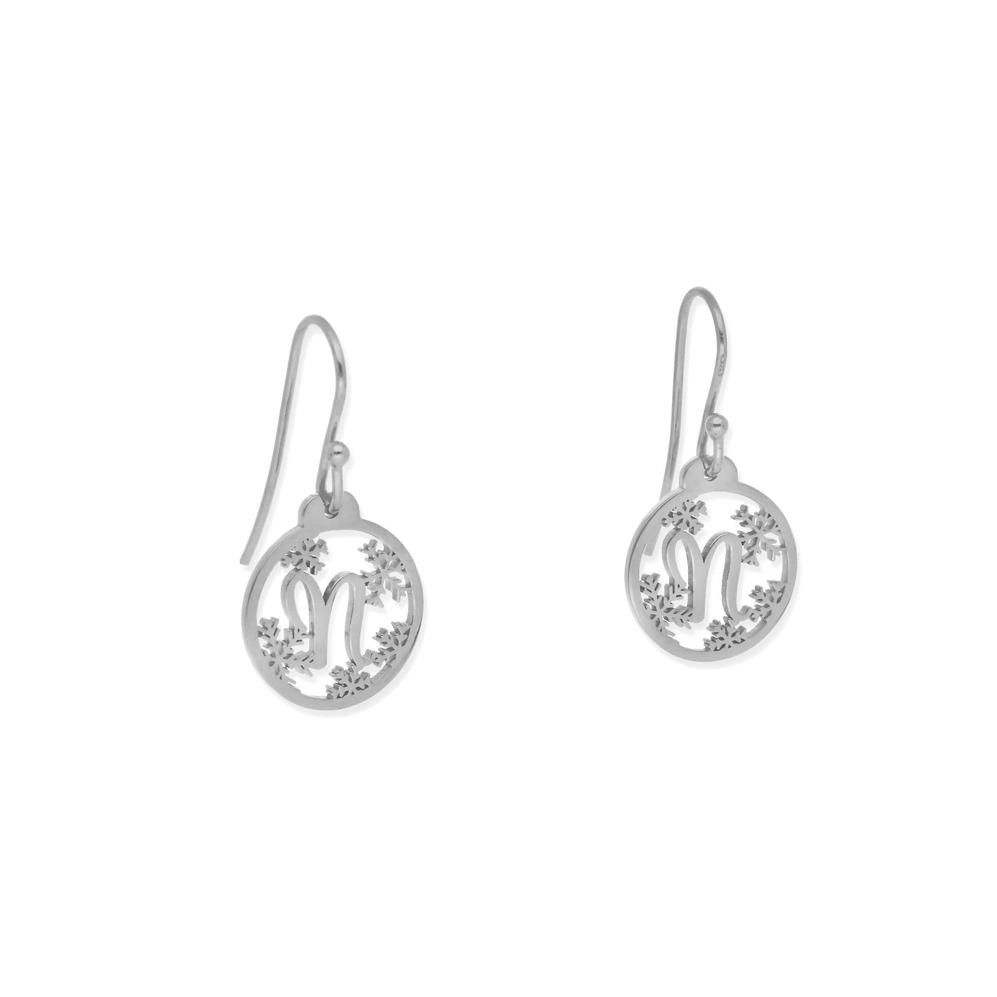 Pendientes Bola de Navidad en Plata 925 Inicial Personalizable