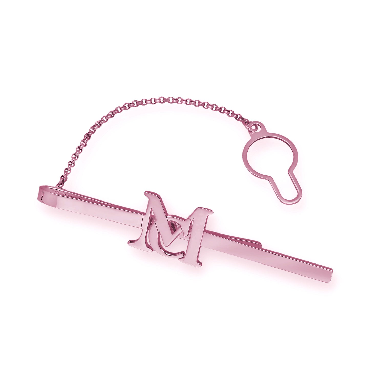 Clip de Corbata Acis Iniciales en Plata de Ley 925 y Baño de Oro 18k