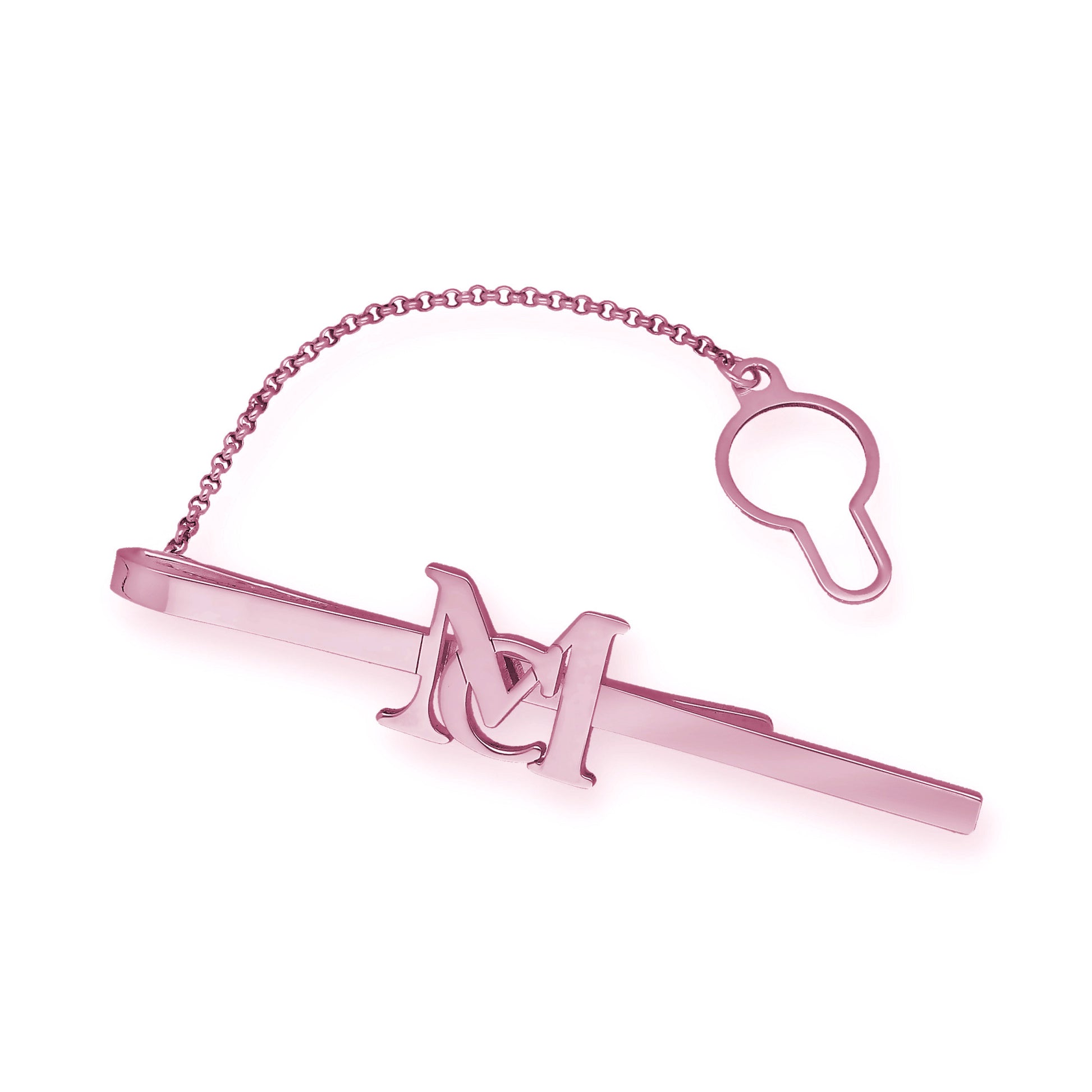 Clip de Corbata Acis Iniciales en Plata de Ley 925 y Baño de Oro 18k