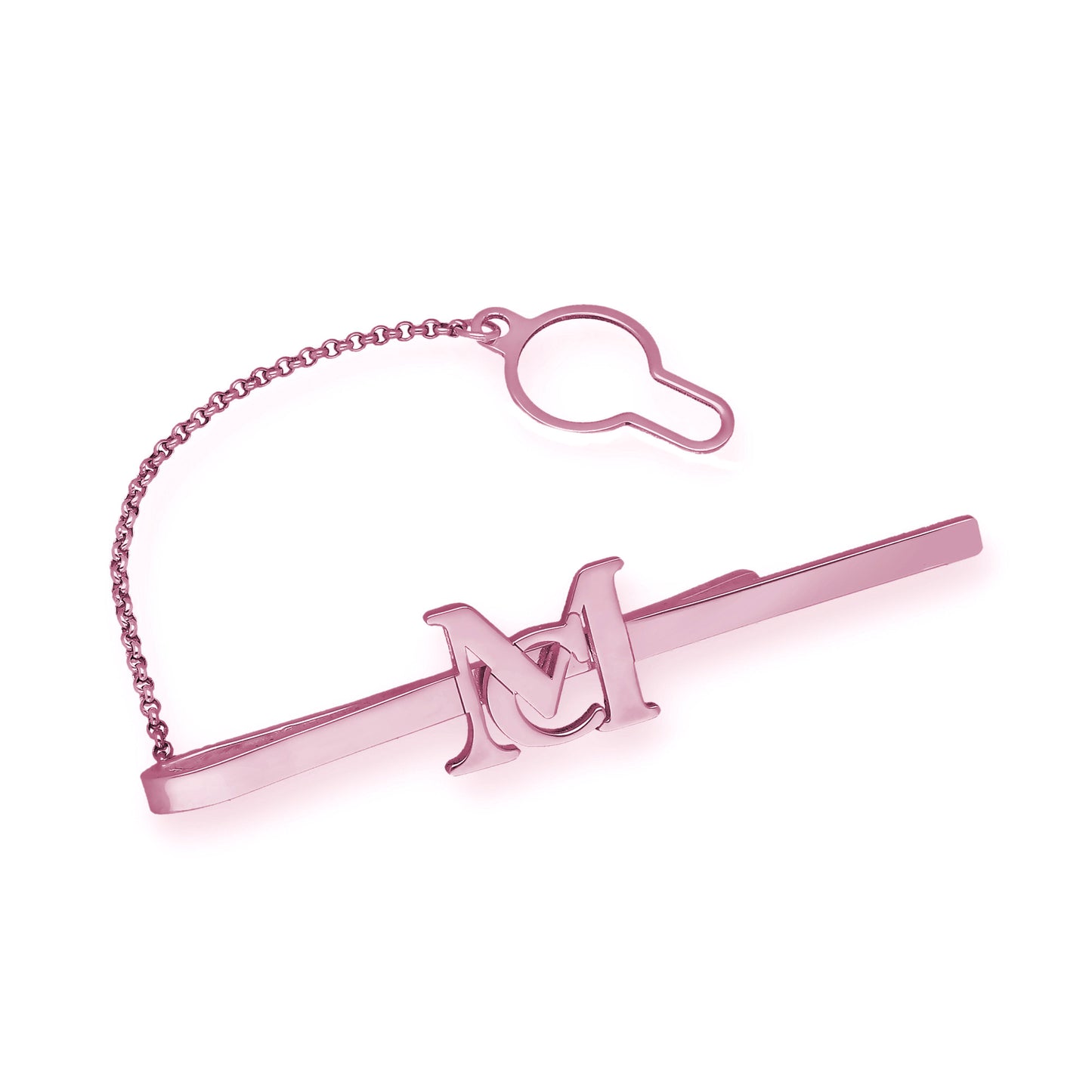 Clip de Corbata Acis Iniciales en Plata de Ley 925 y Baño de Oro 18k