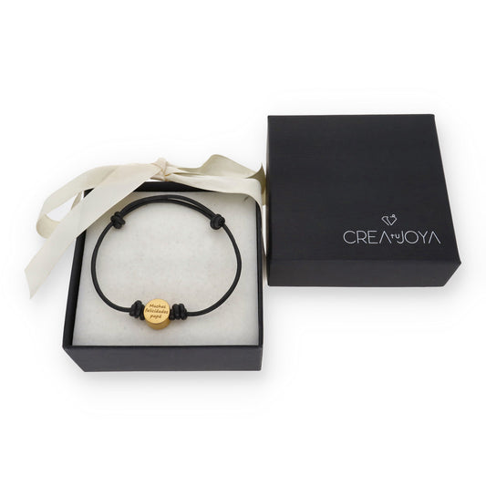 Pulsera Júpiter frase y nombres en Plata de Ley 925 y Baño Oro 18k