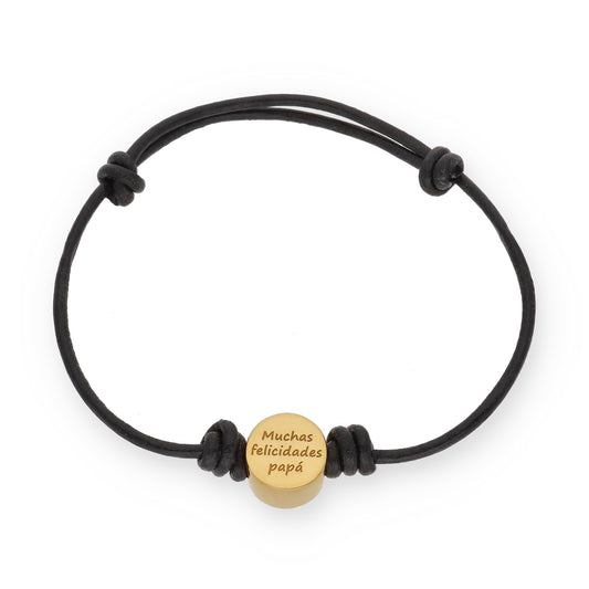 Pulsera Júpiter frase y nombres en Plata de Ley 925 y Baño Oro 18k