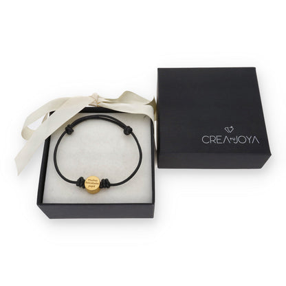 Pulsera Júpiter frase y nombres en Plata de Ley 925 y baño Oro rosa 18k