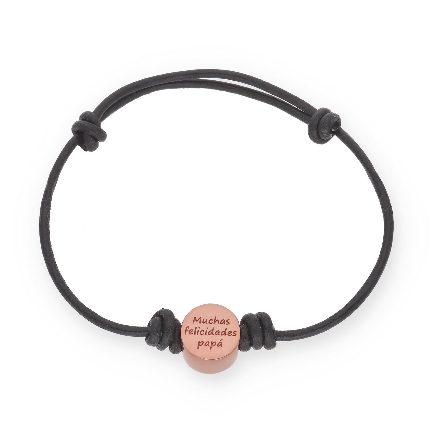 Pulsera Júpiter frase y nombres en Plata de Ley 925 y baño Oro rosa 18k