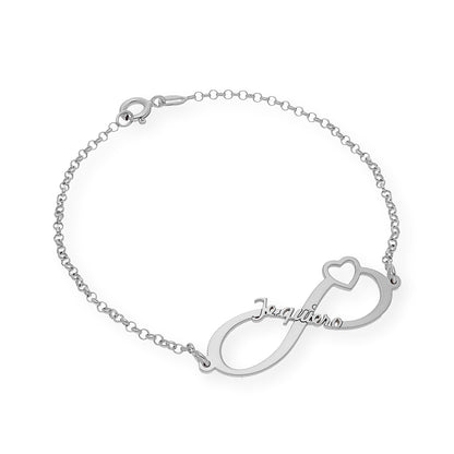 Pulsera Te Quiero Infinito en Plata de Ley 925