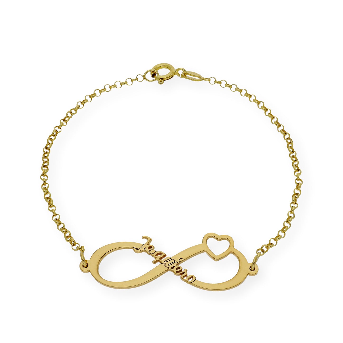 Pulsera Te Quiero Infinito en Plata de Ley 925 con Baño Oro 18k
