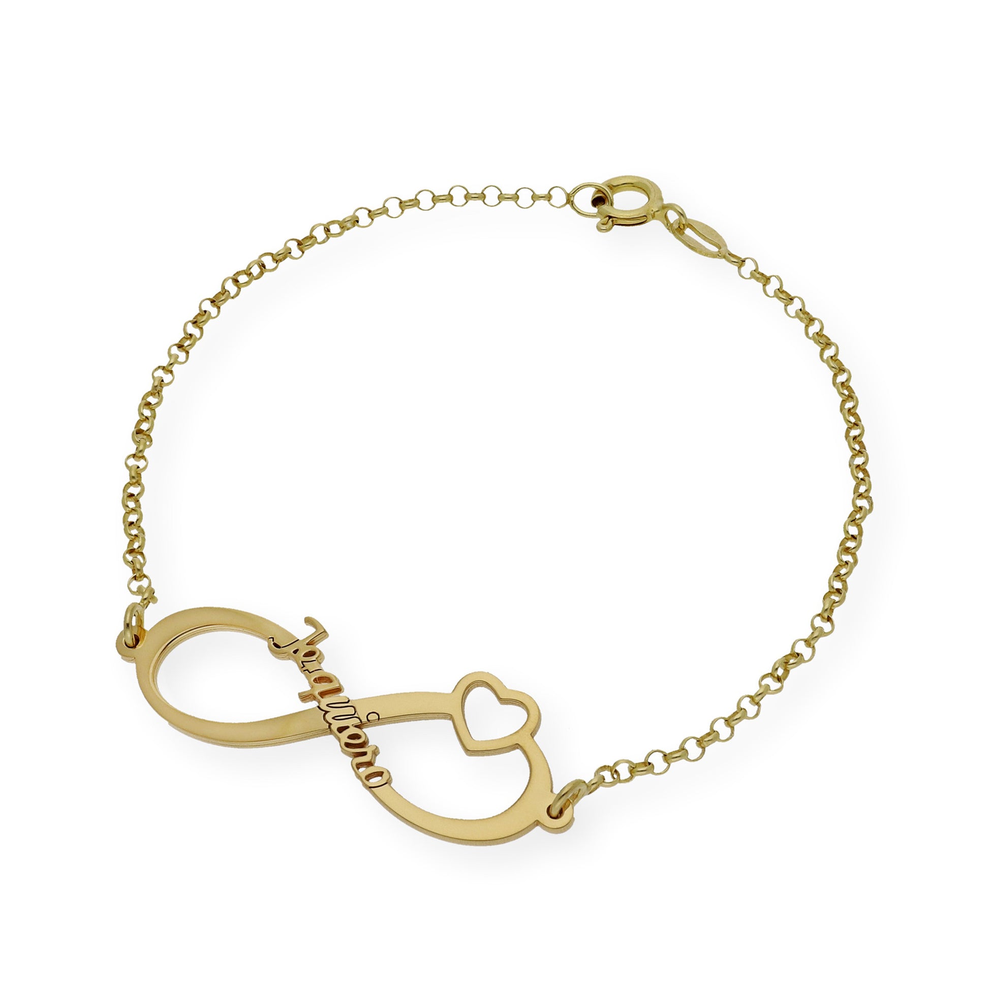 Pulsera Te Quiero Infinito en Plata de Ley 925 con Baño Oro 18k