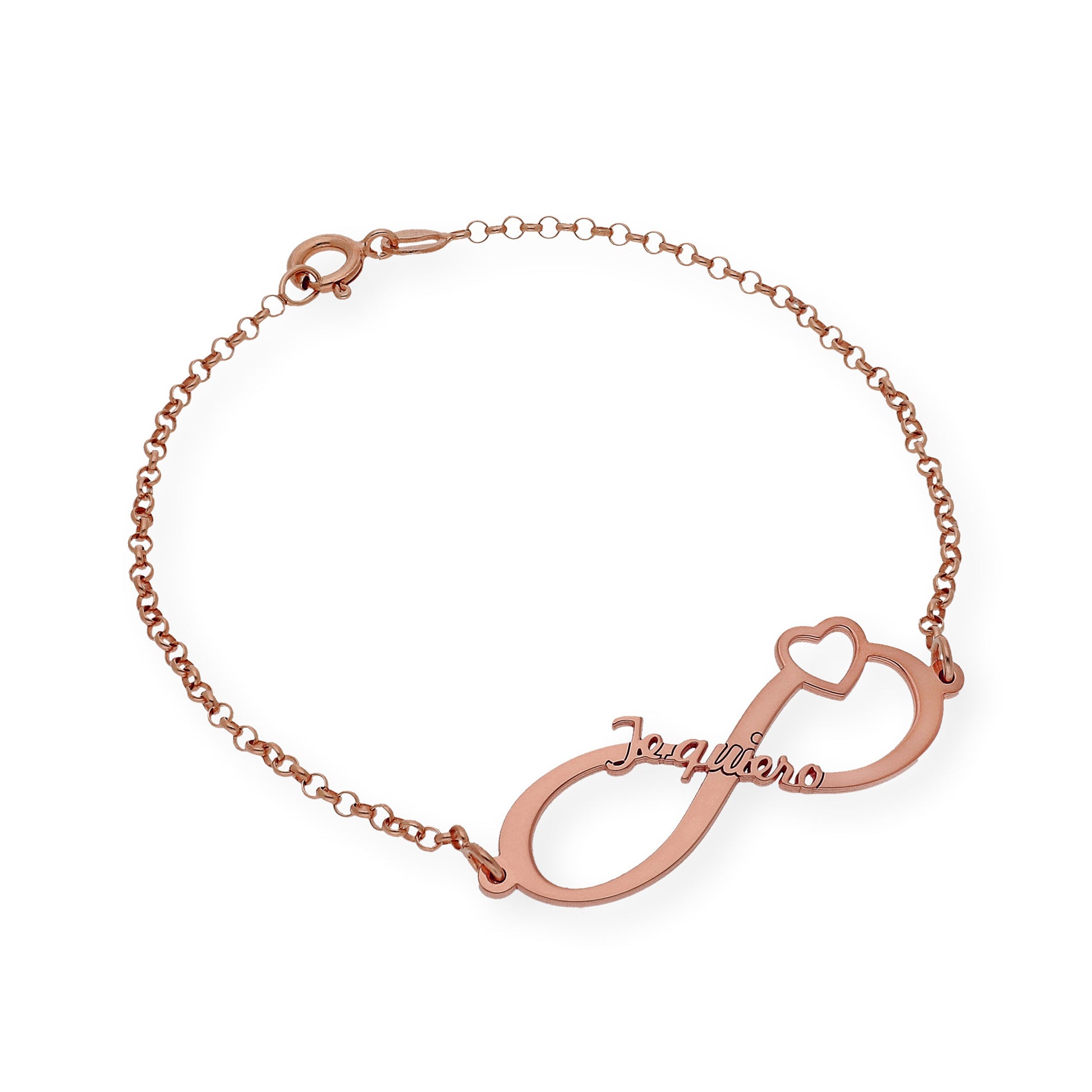 Pulsera Te Quiero Infinito en Plata de Ley 925 con Baño Oro 18k