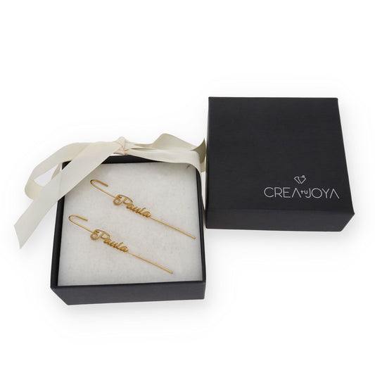 Pendientes Liana en Plata de Ley 925 y baño Oro 18k