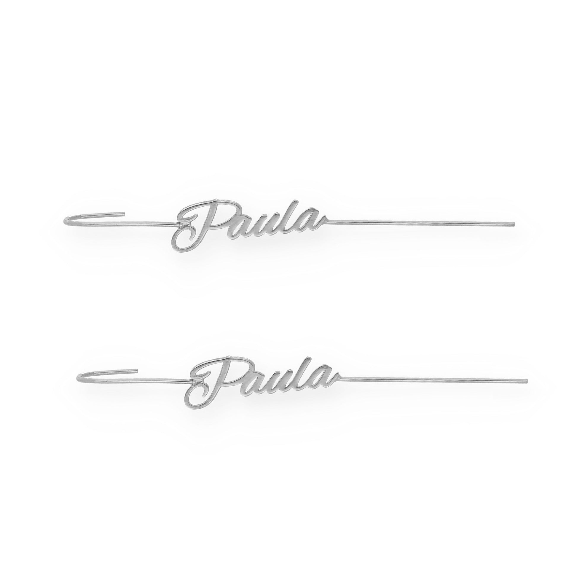 Pendientes Liana en Plata de Ley 925 y baño Oro rosa 18k